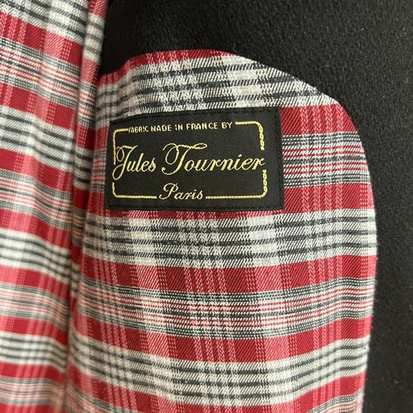 APC x Jules Fournier Varsity Black Wool Bomber Jacket, Size XL Extra Large - Picture 2 of 4